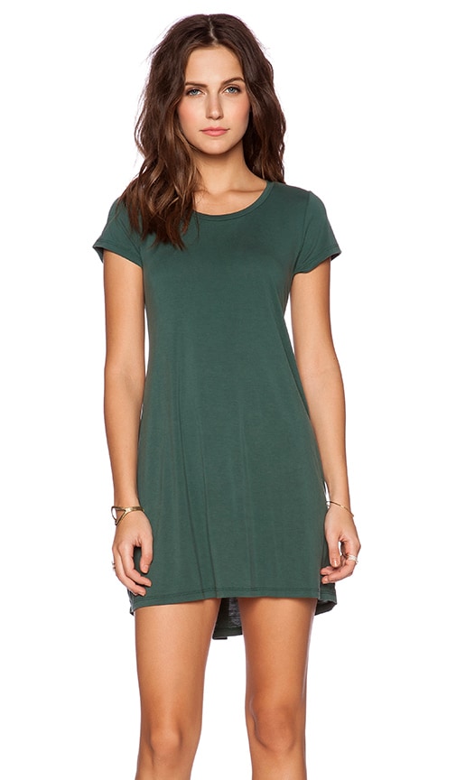 dark green tshirt dress