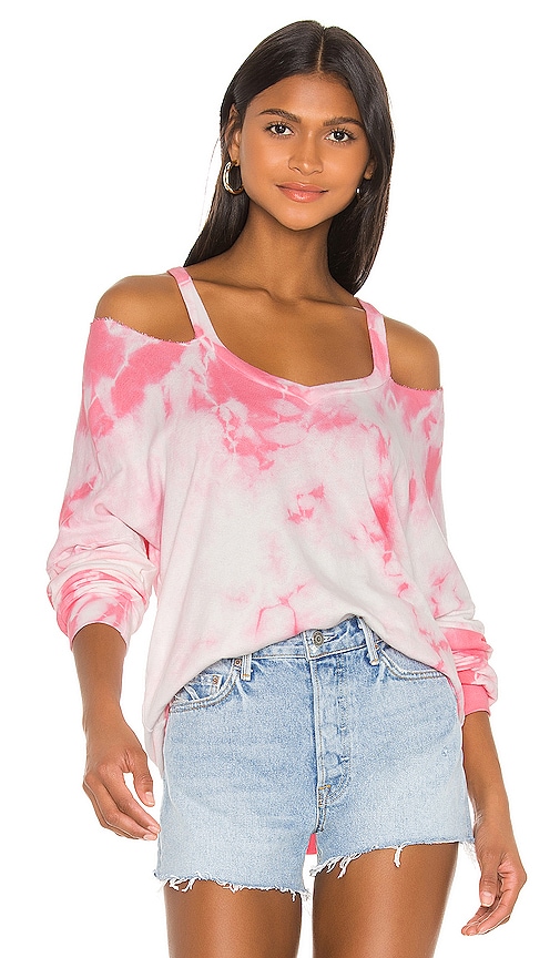 Michael Lauren Swanson Pullover In Light Pink White Tie Dye ModeSens