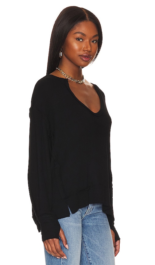 Shop Michael Lauren Spence V-neck Pullover In Black