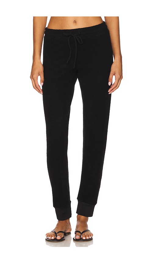 Michael Lauren Ona High Waisted Sweatpant In Black