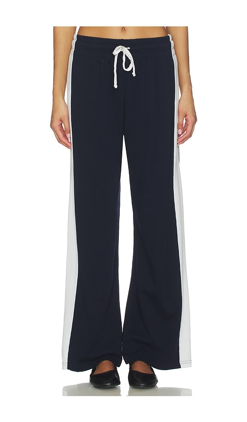 Michael Lauren Lux Track Pant In Blue