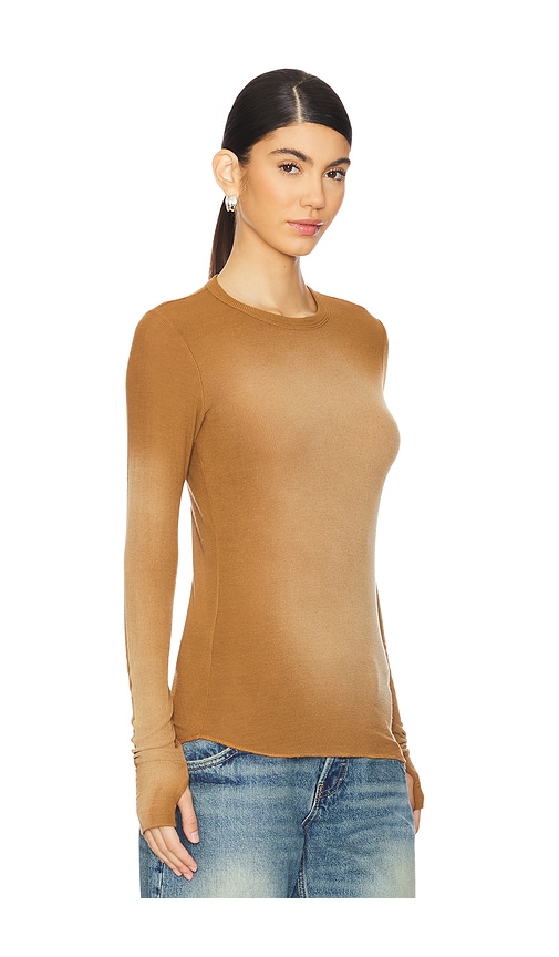 MICHAEL LAUREN ALICK LONG SLEEVE FITTED TOP W/ THUMBHOLE TOP 