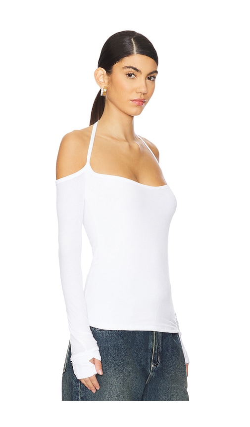 Shop Michael Lauren Dave Halter Neck Top In 화이트