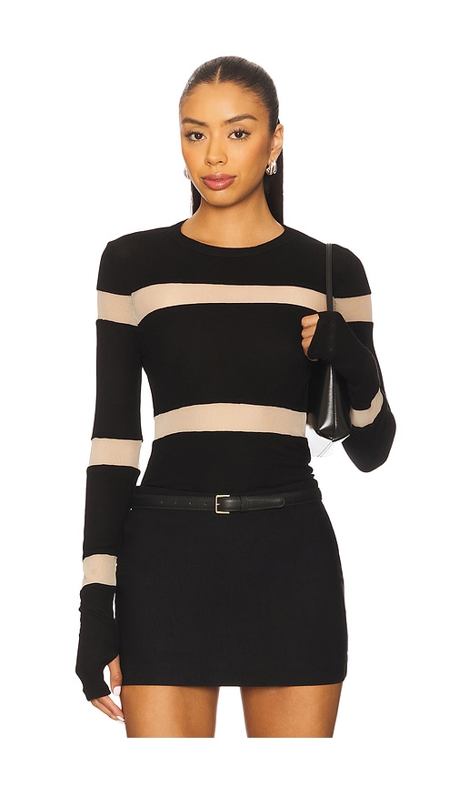 Michael Lauren Vex Long Sleeve Fitted Top