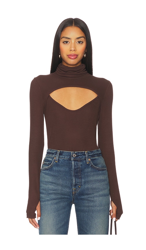 Michael Lauren Cade Long Sleeve Top Turtle Neck Top