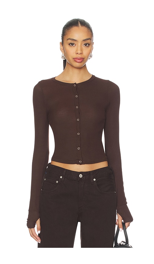 Michael Lauren Vesca Snap Front Tee