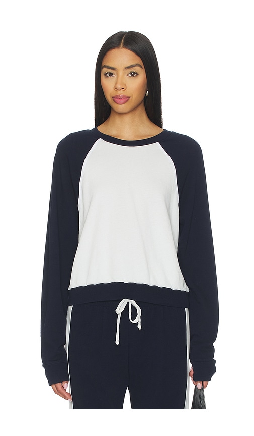 Michael Lauren Siri Colorblock Raglan Pullover Top