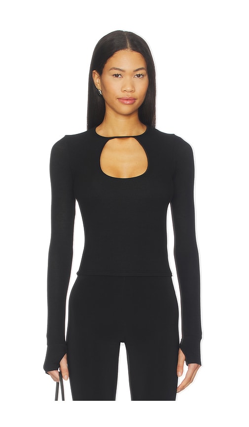 Michael Lauren Orson Crop Longsleeve Top