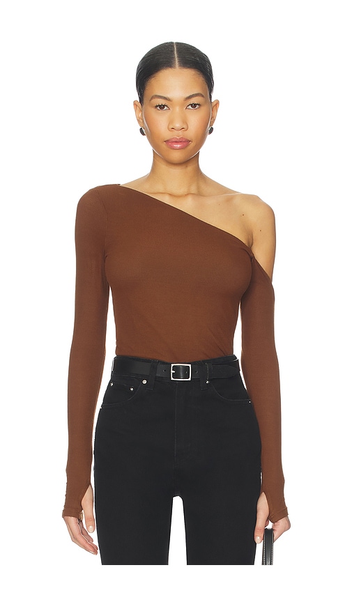 Michael Lauren Magdaleno Asymmetrical Cold Shoulder Top