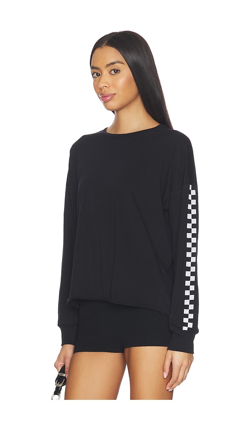Michael Lauren Keegan Longsleeve Drop Shoulder Crop Tee