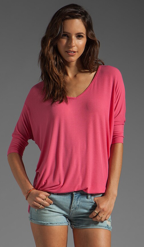 Dylan 3/4 Sleeve Draped Tee