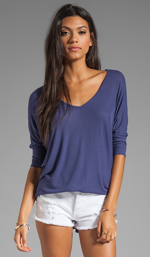 Dylan 3/4 Sleeve Draped Tee