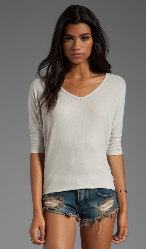 Dylan 3/4 Sleeve Draped Tee