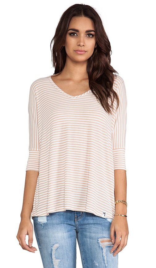 Dylan 3/4 V-Neck Draper Tee