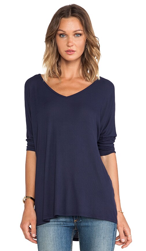 Dylan V-Neck Draped Tee