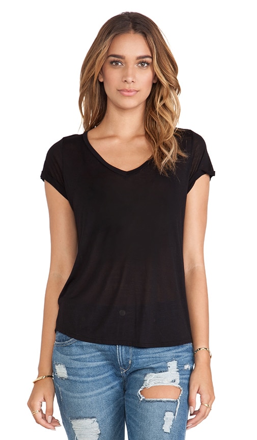 Conroy V-Neck Roll Up Sleeve Tee