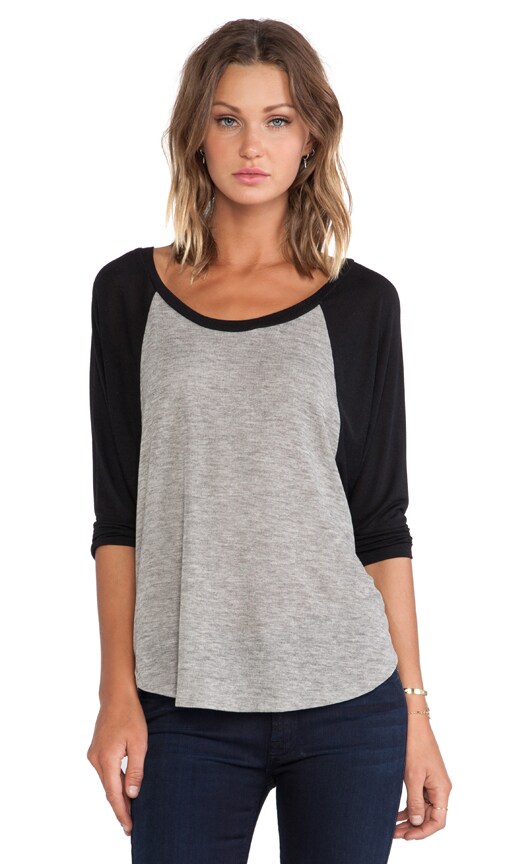 Michael 3/4 Sleeve Draped Raglan