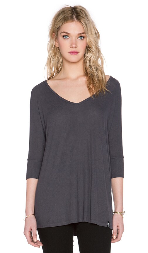Dylan 3/4 V Neck Drape Tee