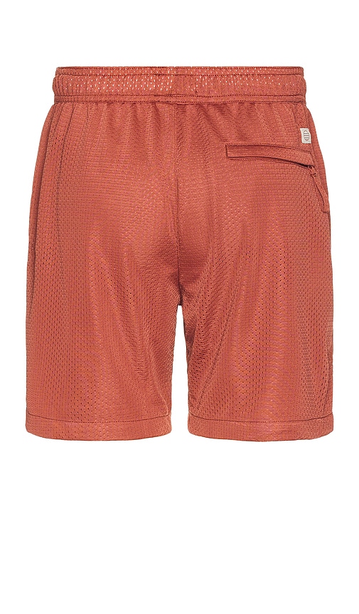Shop Marine Layer Side Stripe Mesh Short In Baked Clay