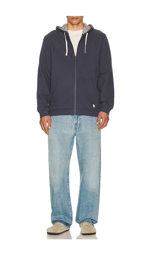  Marine Layer Sudadera Con Cremallera Completa Relaxed Cloud 9 En Color Azul Marino Talla S  (también En Xl/1x). 