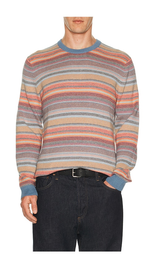 Marine Layer Reed Jacquard Sweater In Multi
