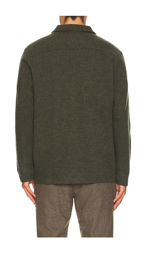  Marine Layer Boiled Wool Overshirt In Olive. Size S. Also In M, L. 
