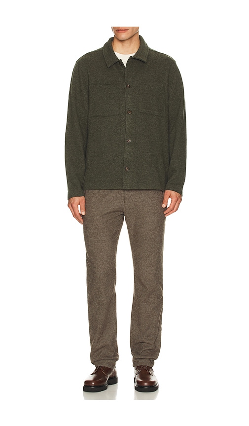  Marine Layer Boiled Wool Overshirt In Olive. Size S. Also In M, L. 