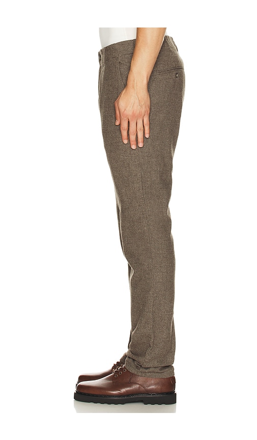 Marine Layer Saturday Houndstooth Chino Pants In Brown