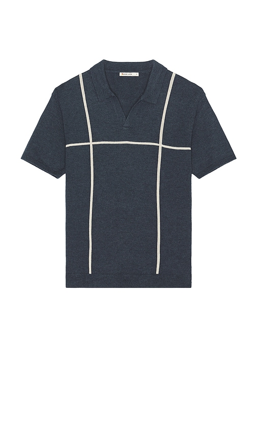 Varsity Sweater Polo in Blue. - size L (also in M, S, XL/1X) - Marine Layer - Modalova