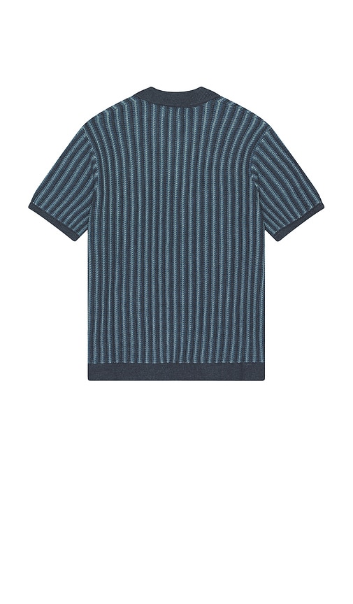 Marine Layer Wyatt Sweater Button Down In Blue