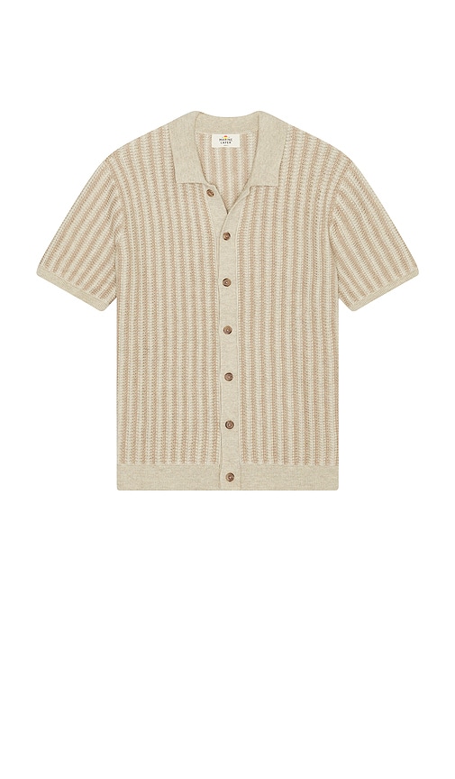 Marine Layer Wyatt Sweater Button Down In Multi