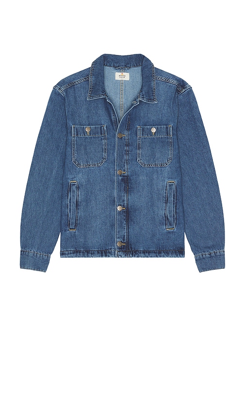 Patrick Denim Overshirt in Blue. - size L (also in M, S, XL/1X) - Marine Layer - Modalova
