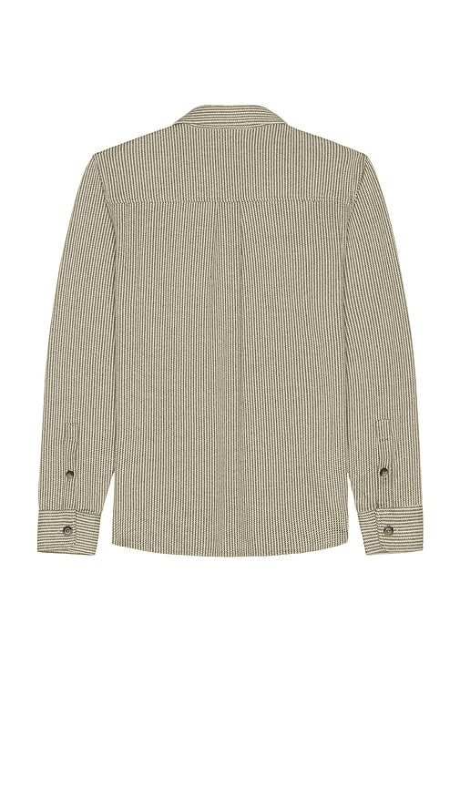 Marine Layer Pacifica Stretch Twill Shirt In Green
