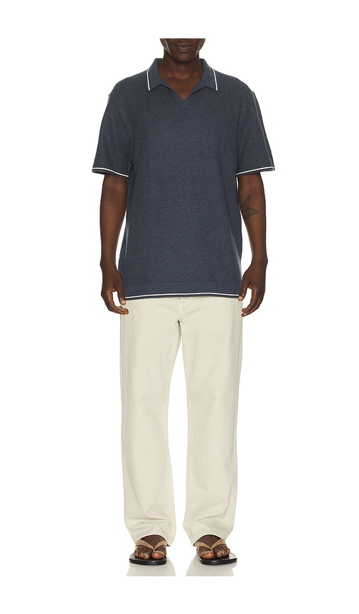 Marine Layer Polo-sweater Liam In Navy. Größe S. Also In M, Xl/1x. 