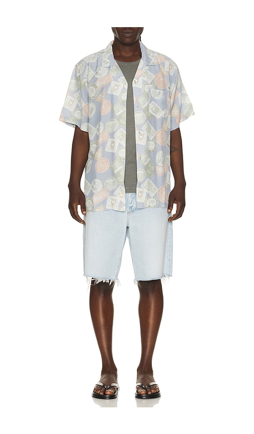  Marine Layer Resort-shirt Cupro In Blue. Größe S. Also In M, L, Xl/1x. 