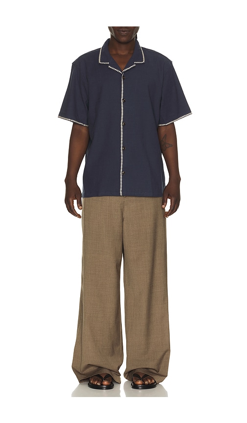  Marine Layer Resort-shirt Embroidered In Navy. Größe S. Also In M, Xl/1x. 