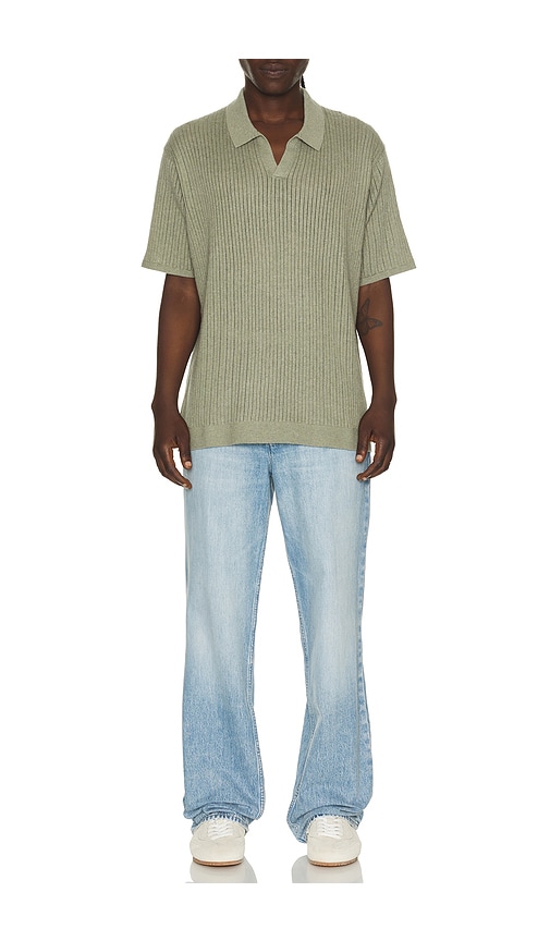  Marine Layer Polo-sweater Liam In Green. Größe M. Also In Xl/1x. 