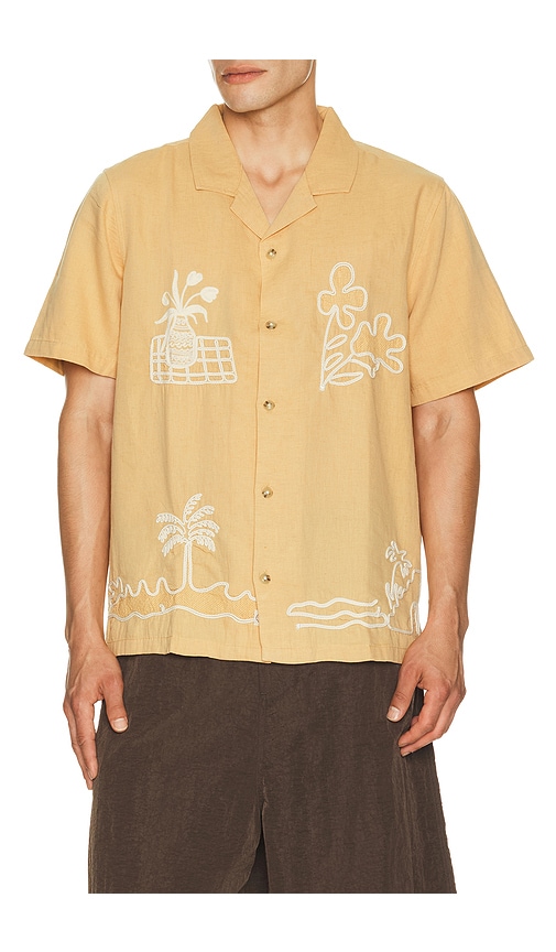 Marine Layer Sol Embroidered Resort Shirt