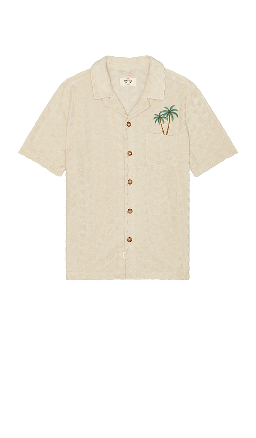 Shop Marine Layer Archive Out Resort Shirt In Beige