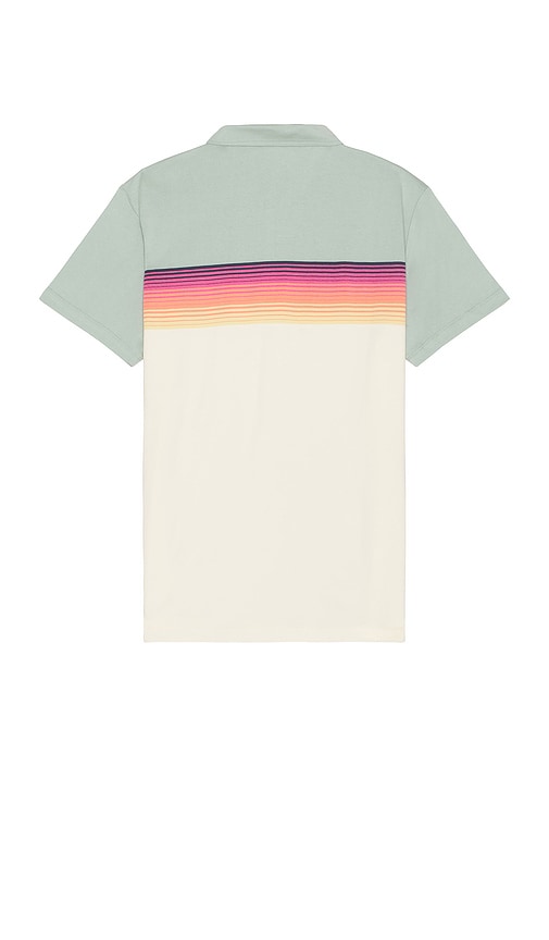 Shop Marine Layer Engineered Stripe Polo Shirt In Grey