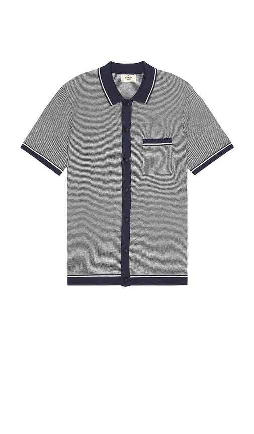 Navy Whara Button Down Shirt