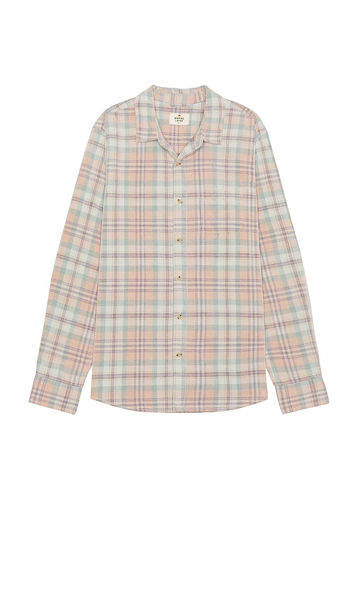 MARINE LAYER LIGHTWEIGHT PLAID CORD SHIRT 