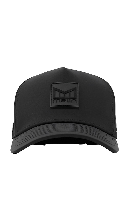 Thermal Odyssey Stacked Hat in Black. - size S (also in XL)