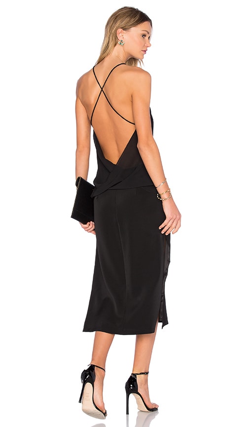 MLM Label Strapped Backless Midi Dress 