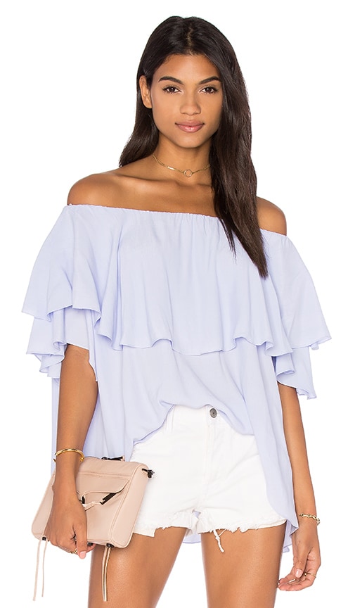 MLM Label Maison Shoulder Top in Thistle Blue | REVOLVE