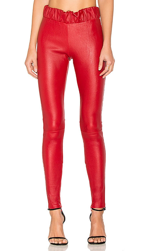 Norma Kamali Spat Legging in Tiger Red