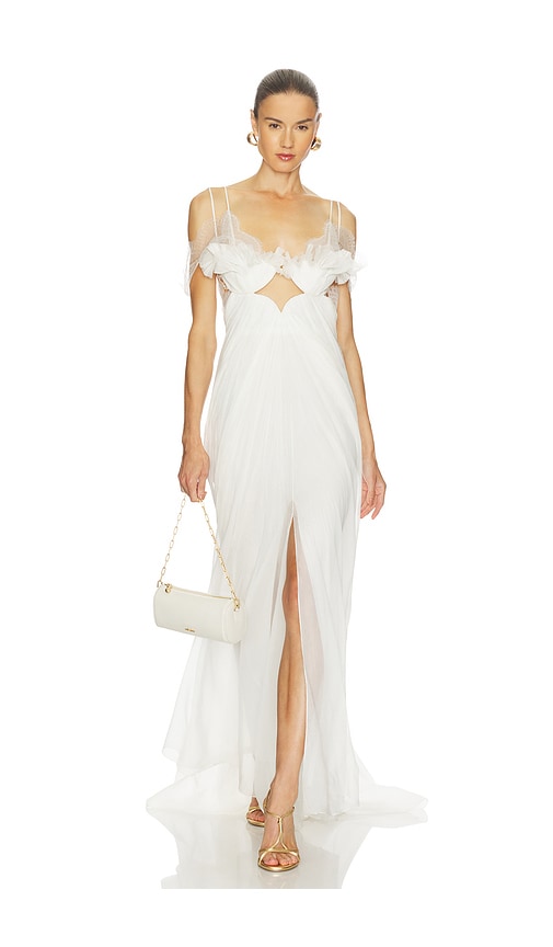 Maria Lucia Hohan Yvette Bridal Dress in Pearl White