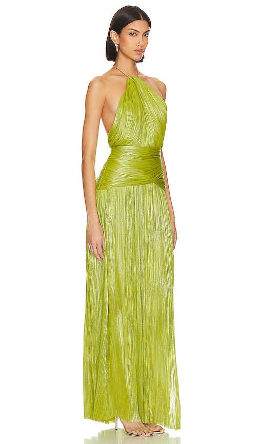 Shop Maria Lucia Hohan Estera Gown In Green