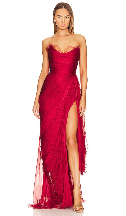Maria Lucia Hohan Jolie Gown In Red