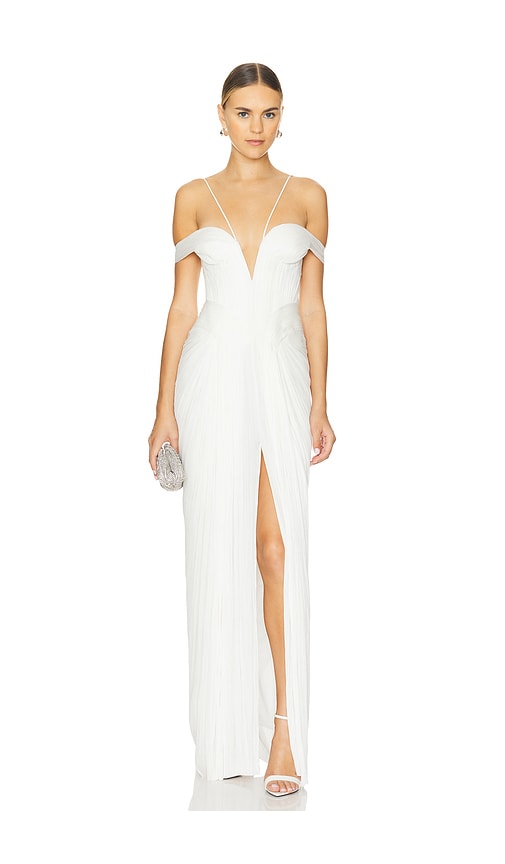 Maria Lucia Hohan Camilla Gown In Pearl White